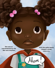 Load image into Gallery viewer, Zaynab the Great and the Giant Plastic Monster Print Book