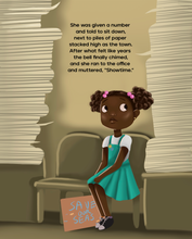 Load image into Gallery viewer, Zaynab the Great and the Giant Plastic Monster Print Book